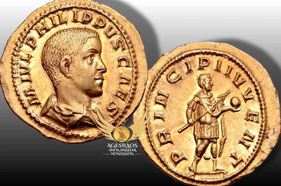 Born in AD 237, Marcus Julius Severus Philippus was seven years old when his eponymous father, the emperor Philip I, had him proclaimed Caesar early in AD 244.