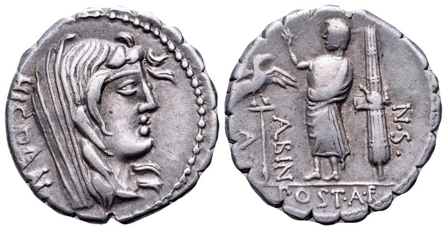 ANTİK SİKKELER NÜMİZMATİK_ Postumius Albinus (13).jpg