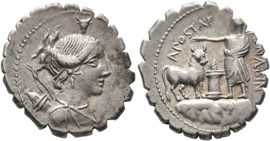 ANTİK SİKKELER NÜMİZMATİK_ Postumius Albinus (15).jpg