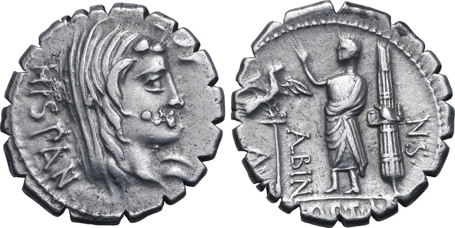 ANTİK SİKKELER NÜMİZMATİK_ Postumius Albinus (18).jpg