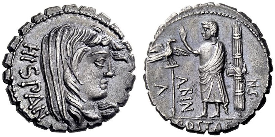 ANTİK SİKKELER NÜMİZMATİK_ Postumius Albinus (4).jpg