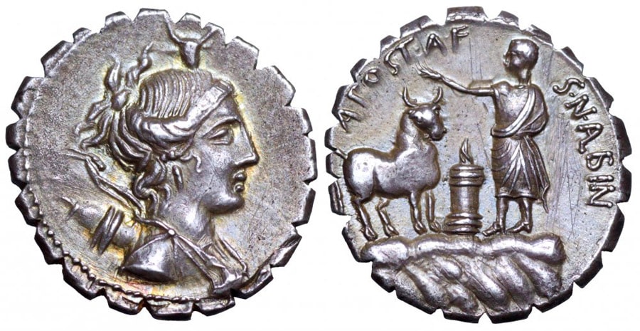 ANTİK SİKKELER NÜMİZMATİK_ Postumius Albinus (5).jpg