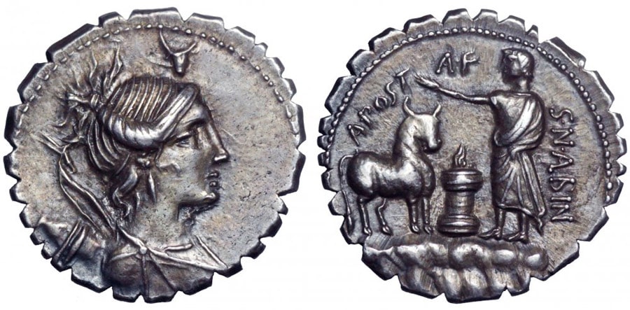 ANTİK SİKKELER NÜMİZMATİK_ Postumius Albinus (6).jpg