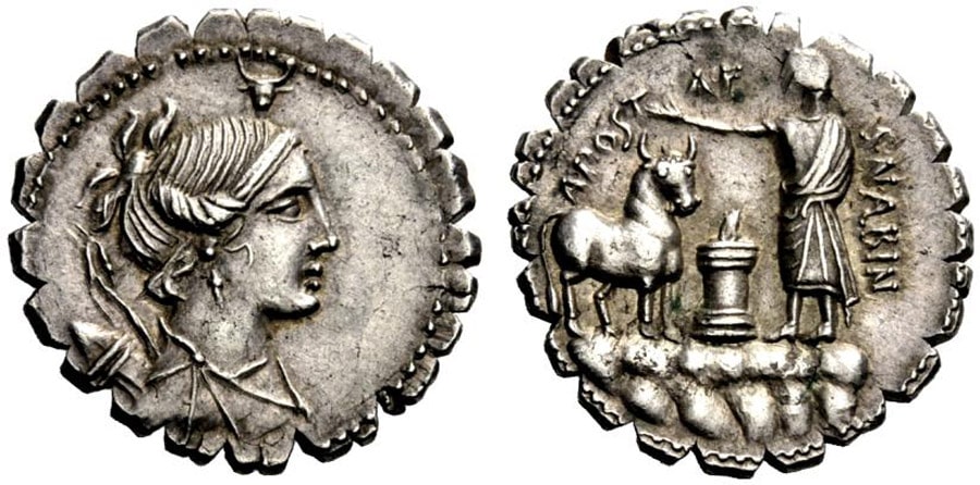 ANTİK SİKKELER NÜMİZMATİK_ Postumius Albinus (7).jpg