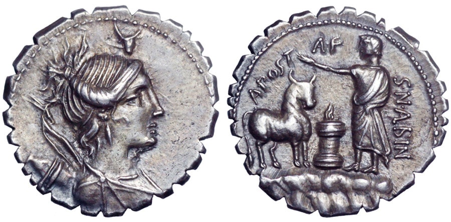 ANTİK SİKKELER NÜMİZMATİK_ Postumius Albinus (9).jpg