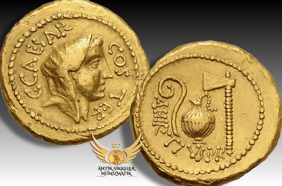 ANTİK SİKKELER NÜMİZMATİK_Julius Caesar.jpg