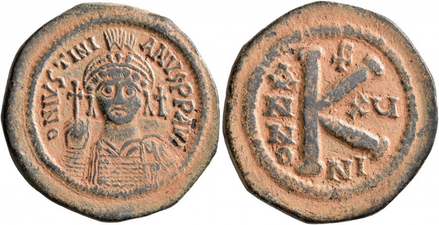 ANTİK SİKKELER NÜMİZMATİK_Justinian I  (9).jpg