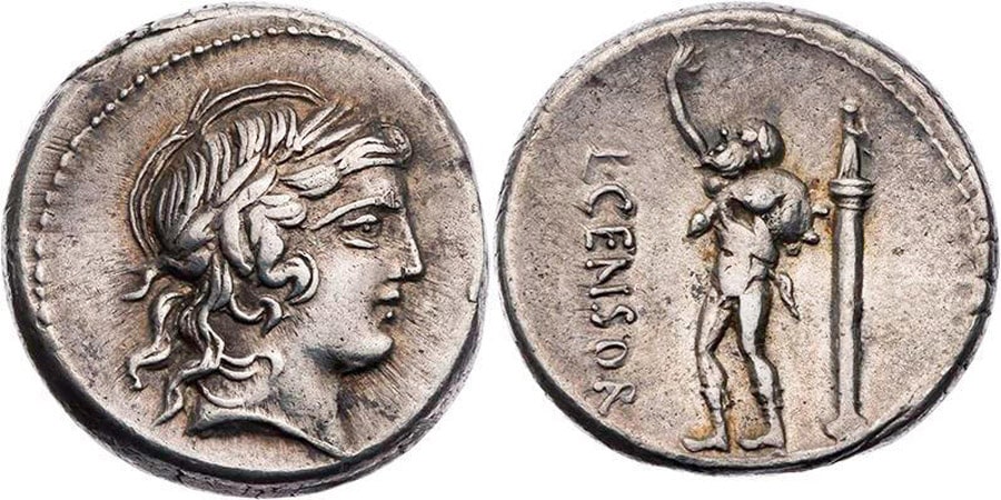 ANTİK SİKKELER NÜMİZMATİK_Lucius Marcius Censorinus (20).jpg